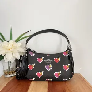 NWT Coach Teri‎ Shoulder Bag and Zip Card Case With Heart Bolt Print thumbnail 2