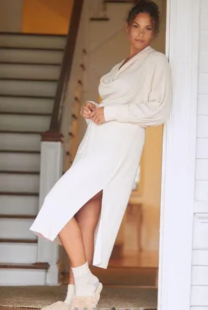 NWOT Daily Practice by Anthro Cowl Neck Midi Dress. Size Medium, Sold Out! thumbnail 7