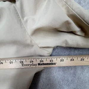 Isaac Mizrahi Trench Coat Womens S Beige Classic Preppy Dark Academia Business thumbnail 12