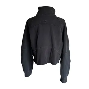 Lululemon - Scuba 1/4 Zip Pullover Sweatshirt Black Sz M/L thumbnail 4