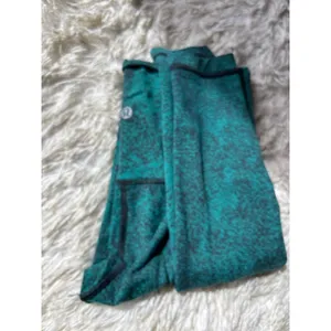 Lululemon High Rise Leggings Teal Black Space Dye Heathered Size 4 Yoga Pants‎ thumbnail 5