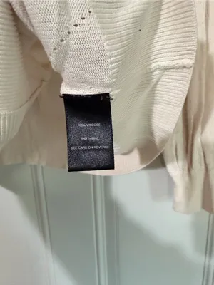 Torrid Crew Long Sleeve Pointelle Cardigan Sweater White 0 Large Cottagecore thumbnail 3