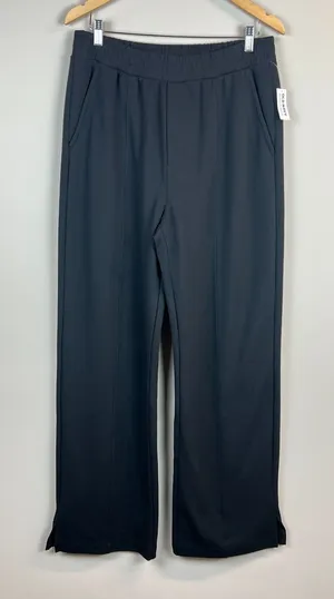 Old Navy Pants Women L Tall Black Dynamic Fleece High Rise Wide Leg Sweat Lounge thumbnail 1