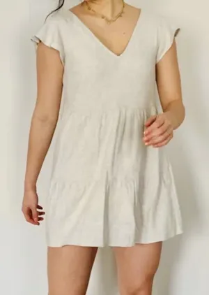 Abercrombie & Fitch babydoll linen dress size xxs thumbnail 1