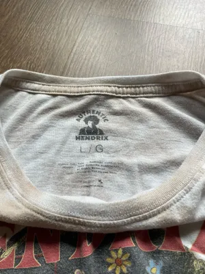 Jimmy Hendrix Crop Top White Size L thumbnail 3