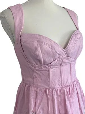 Yumi Kim Susana Dress in Veranda Lilac Large New Womens Mini Floral thumbnail 5