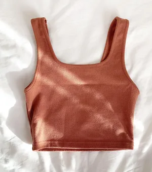 Terracotta Crop Top Orange Size XS thumbnail 1