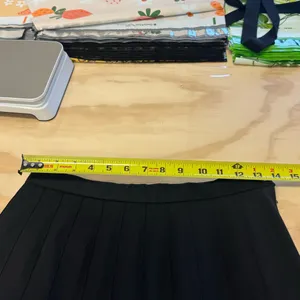 Vintage Pendleton 100% Virgin Wool Pleated Circle Mini Black Skirt Sz 4‎ thumbnail 8