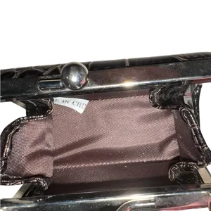 Dark brown Crocodile-Embossed mini Women's Bag style lipstick holder! thumbnail 4