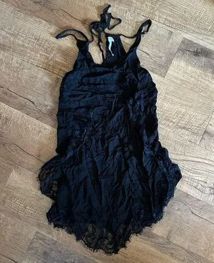 Free people black lace nightie thumbnail 1