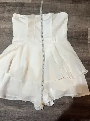 PRINCESS POLLY Rolla Romper in White thumbnail 6