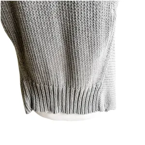 Theory Women’s Draped Knit Vest Size Large Gray Minimalist Quiet Luxury thumbnail 5