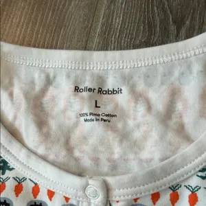 Roller Rabbit soft pima cotton Thanksgiving turkey print henley size Large thumbnail 2