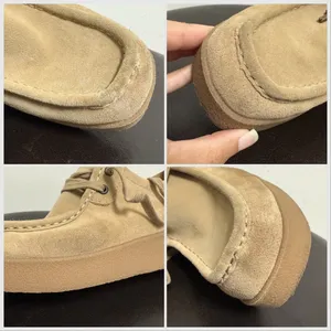 Zodiac Sand Tan Suede Leather Platform Fern Square Toe Chukka Lace Up Shoes 8 M thumbnail 10