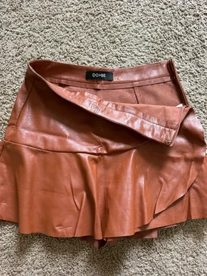 DO+BE Brown Leather Skirt thumbnail 2