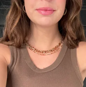 Free People Beautiful beaded necklace thumbnail 1