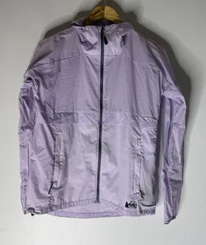 REI Purple Nylon Hooded Zip Windbreaker‎ Jacket XS thumbnail 1