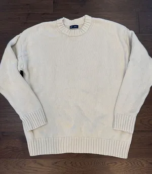 GAP Cream Crewneck Sweater Size Small Tall - C1-3650 thumbnail 1