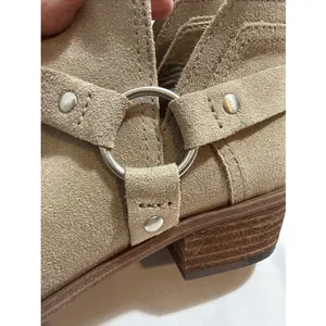 Lucky Brand Bolton Ankle Boots Women’s 8M Beige Suede Zip Up thumbnail 8