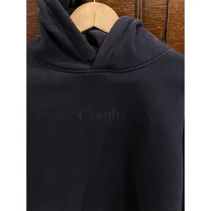 Comfrt Heavyweight Oversized Hoodie Navy Embroidered Logo Unisex Medium EUC thumbnail 3
