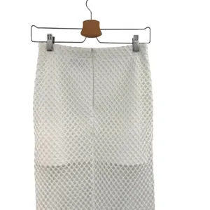 Sabo Skirt Nina Mesh Midi Skirt White‎ Sheer Overlay Bodycon Size XS thumbnail 5