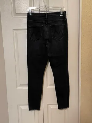 MOTHER The Pixie Swooner Ankle Fray Skinny Jeans WOMENS SZ 29 Thunder Road thumbnail 6