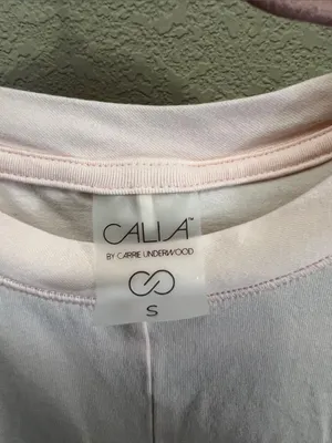 CALIA by Carrie Underwood Pale Pink Twist-Front Short Sleeve Tee thumbnail 2