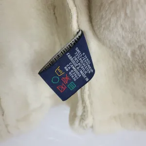 Denver Hayes Womens Winter Jacket Large Beige Green Faux Mock Neck Button Pocket thumbnail 6
