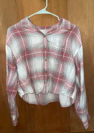 American Eagle Crop Flannel thumbnail 1