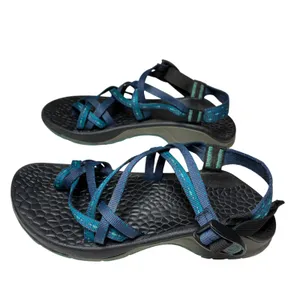Chacos Z Cloud 2 Womens 7 Blue Teal Toe Loop Sport Sandals Hiking Water Outdoor thumbnail 4