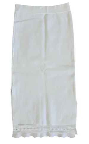 Aritzia Babaton White Midi Skirt Size Small Stretch Column Pencil thumbnail 1