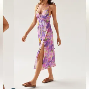 Urban Outfitters Purple Watercolor Sleeveless First Light Midi Slip Dress NWT M thumbnail 15