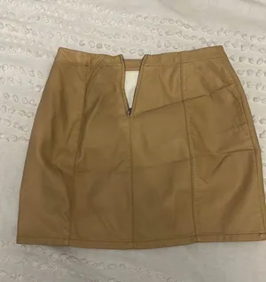 Forever 21 Tan Leather Skirt thumbnail 2