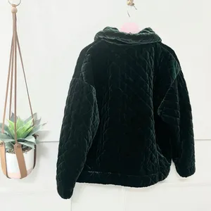I.AM.GIA Contraband Quilted Velour Puffer L Green Oversized Bomber thumbnail 7