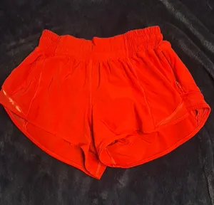 Red Lululemon Hotty Hot 2.5" low rise shorts thumbnail 1