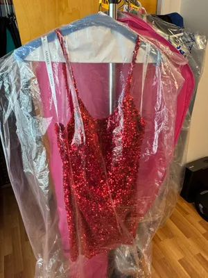 Amarra Homecoming Dress Red Size 12 thumbnail 1