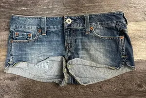 y2k size‎ 8 american eagle micro shorts thumbnail 1