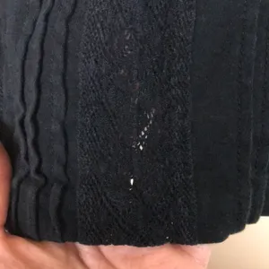 Lauren Ralph Lauren Women’s Black Lace Pleated Half Sleeve Blouse thumbnail 5