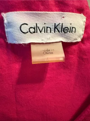 Calvin Klein Fuchsia Fit-and-Flare Dress thumbnail 3