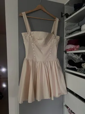 House of cb HONOR Buttermilk Ribbon Detailed Mini Dress thumbnail 3