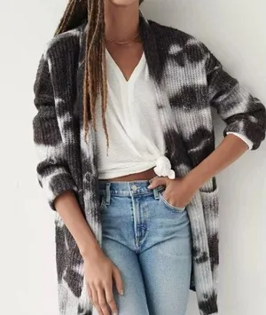 Avalon Tie Dye Oversized Knit Cardigan thumbnail 1