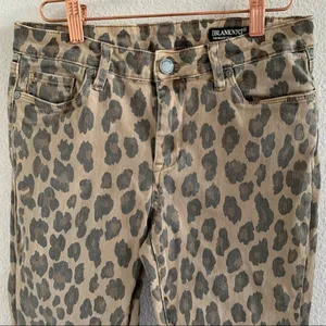 Blank NYC The Reade Crop Catwalk Cropped Denim Animal Print 28 thumbnail 5