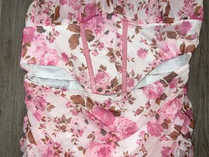 Hello Molly Women’s Floral Truly Mine Strapless Ruched Mini Dress Size XL 10 NWT thumbnail 4