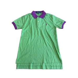 Vintage Polo Ralph Lauren Green purple Polo Shirt Womens Sz S Preppy Y2K Classic thumbnail 10
