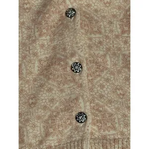VINTAGE Gap Wool Angora Cardigan Sweater Women S Cream‎ Rhinestone A1-0031 thumbnail 3