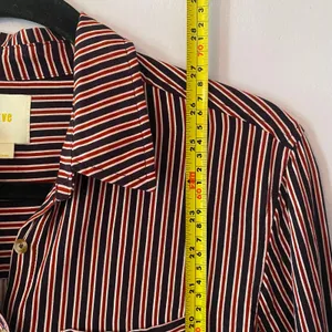Maeve by Anthropologie Adelaide Poplin Striped Button Down Shirt Women's size XS thumbnail 11