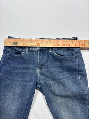 Wrangler Straight Leg Blue Denim Jeans - Classic Comfort & A thumbnail 5