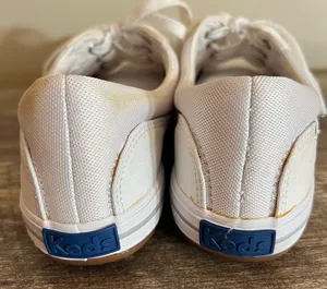 Keds White Canvas Sneakers Tennis Shoes Women’s Size 8.5 DIY Project thumbnail 5