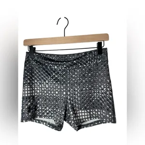 Under Armour Gray & White Geometric Print Athletic‎ Shorts Size M thumbnail 2