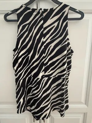 INC sleeveless zebra print top thumbnail 2